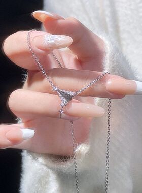 不锈钢项链精致链潮小众韩版女