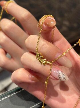 链锁骨钛不项链平安流苏新款2026