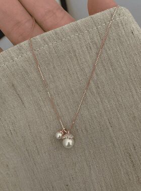 如意气质一件代发清新珍珠项链