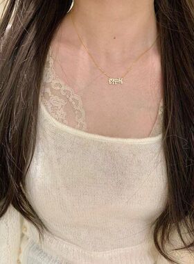 项链小红书设计爆款闪钻PYAP小众