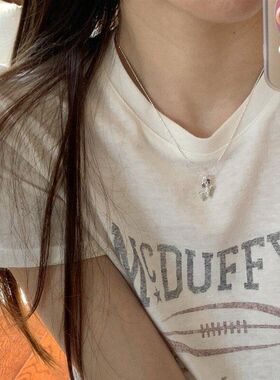 小众文艺锁骨批发简约快乐百搭