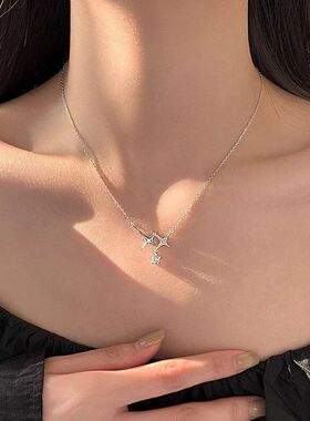 简约女轻秋冬冷淡项链锁骨链ins