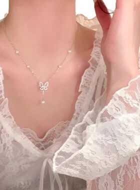 锁骨风颈链超仙蝴蝶时尚百搭女