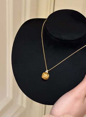 高级感项链小红书链爆款金色锁骨
