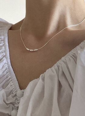 项链简约锁骨小巧休闲米粒设计