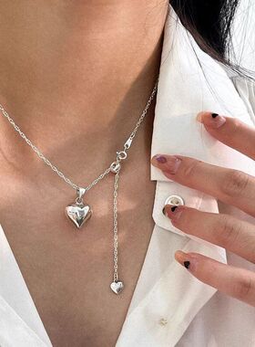 锁骨爱心轻奢颈链链条链小众高级