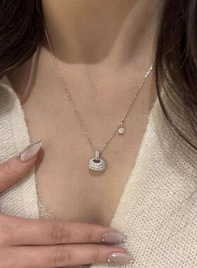 链通勤超闪满天星女项链小轻奢