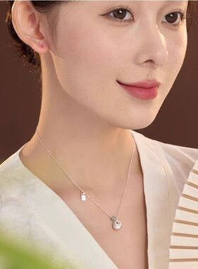 新中式批发项链小众古风如意称链锁骨吊坠秤砣百搭女新款设计