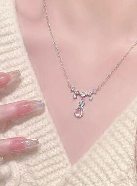 奢小众水滴锁骨百搭美人泪女轻链