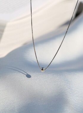 风颈链单珠新款choker短款锁骨2024年冷淡链简约潮女项链小众ins