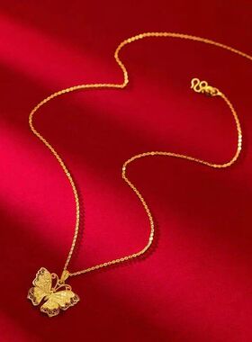 蝴蝶结项链2025爆款女新中式锁骨