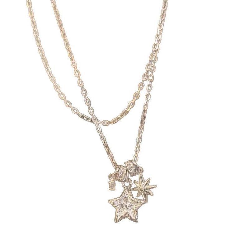 众项链女纯银999配饰锁骨链首饰