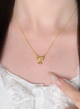 锁骨百搭通勤女风花在逃公主链