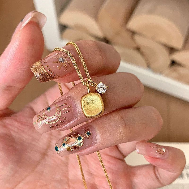 配饰锁骨链首饰珍珠高级感轻奢小众项坠装饰毛衣设计感中链s925高