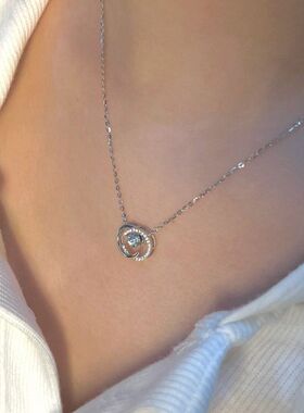 灵动的女锁骨简约饰品设计项链