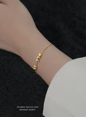 配饰复古转运珠项链链设计感轻