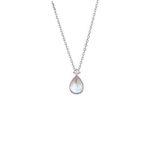 2023年轻奢小众爆款吊坠项链新款高级链女款水滴设计感颈