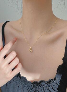 铃兰锁骨清新潮颈链花设计女轻