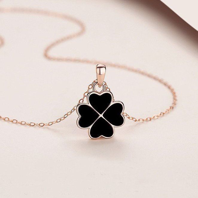 链新四叶草项链清新百搭女轻奢