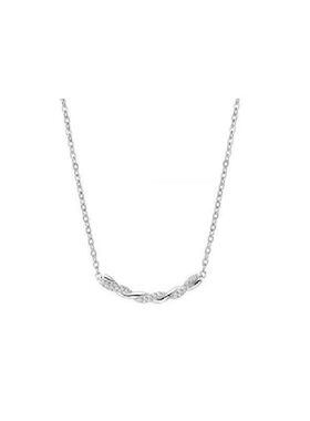 麻花微笑潮风时尚气质链锁骨简