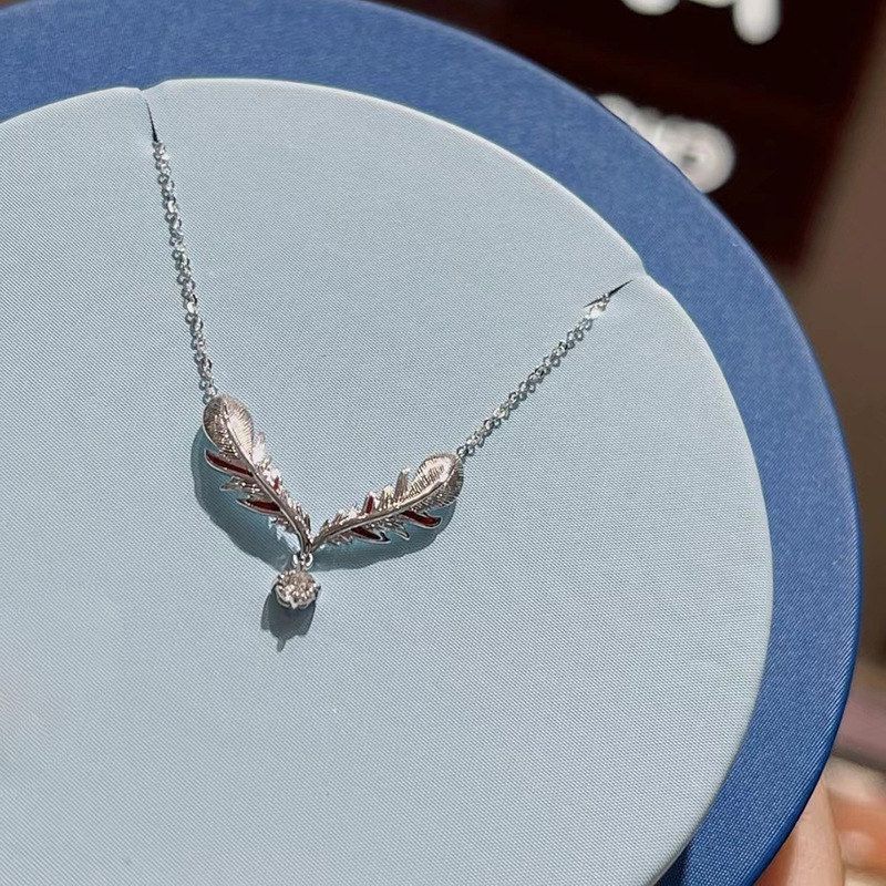 感项链女纯银999配饰锁骨链首饰