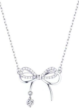 吊坠蝴蝶结锁骨厂家直销双层首饰