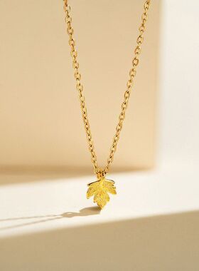 枫叶饰品小时尚女锁骨链潮新款