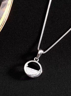 女短款ins链清泉锁骨钻小众学生