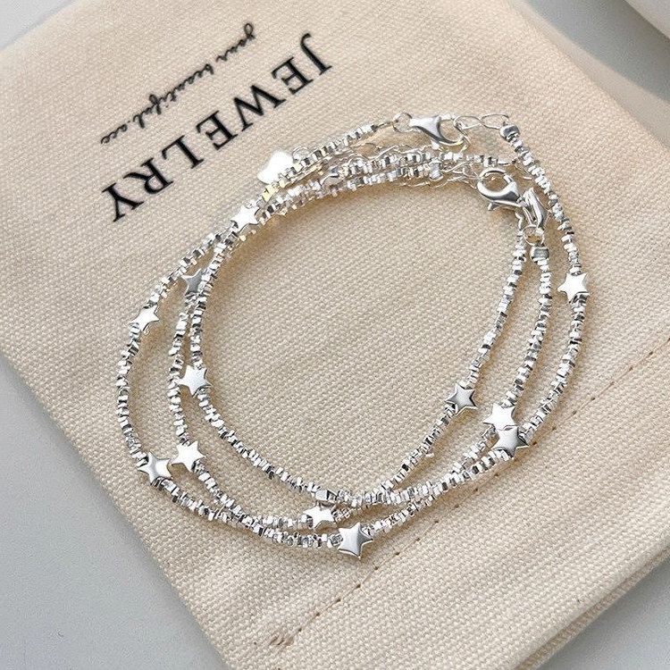 搭项链女纯银999配饰锁骨链首饰珍珠高级感轻奢小众项坠装饰毛衣