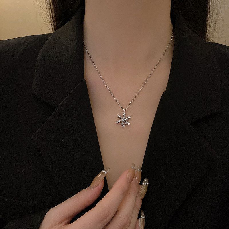 石项链女纯银999配饰锁骨链首饰