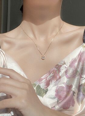 批发锁骨吊坠货源新款银百搭直播