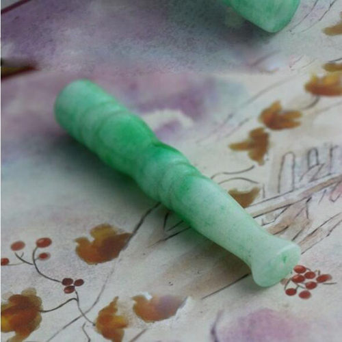 帝王绿 马来玉烟嘴烟具男士用品送老人礼品