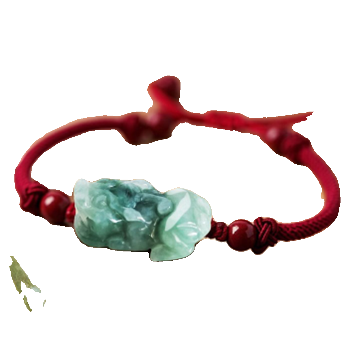 貔貅手链天然翡翠皮丘手绳编织绳情侣款男女款式手串a货手珠饰品