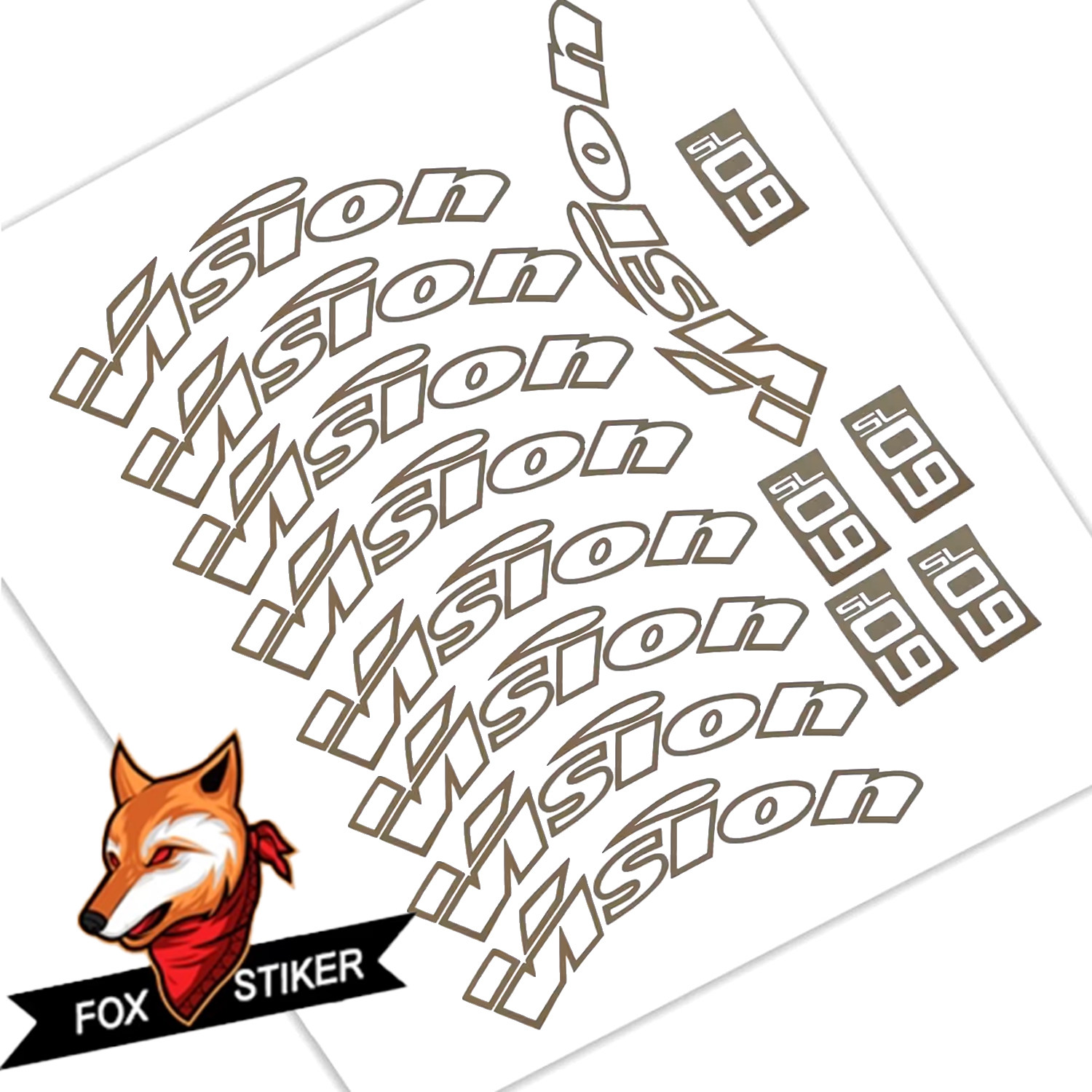 适用VISION METRON 60SL轮组贴纸改色公路自行车轮毂碳轮碳刀轮圈