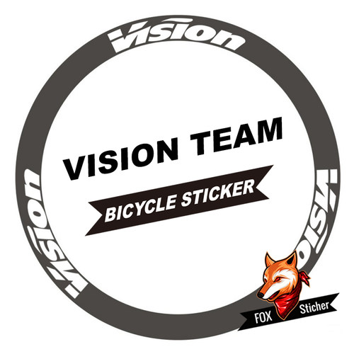 自行车改装 VISION 轻量化装饰贴纸多种尺寸防水防晒多色可选