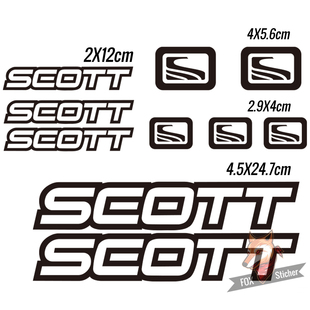 自行车架改装 SCOTT-2 轻量化装饰贴纸多种尺寸防水防晒多色可选