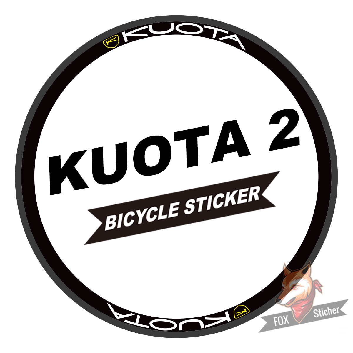 自行车改装 Kuota 2 轻量化装饰贴纸多种尺寸防水防晒多色可选