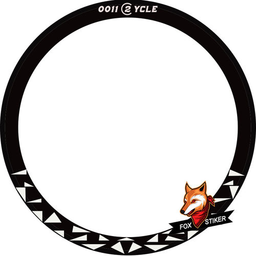 适用0011Cycle轮组公路车贴纸自行车轮组贴纸碳刀圈防水贴纸定制
