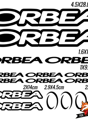 自行车架改装 ORBEA-3 轻量化装饰贴纸多种尺寸防水防晒多色可选