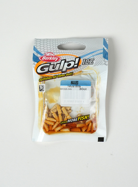Berkley贝克力GULP软饵蛆路亚微物小饵 冰钓台钓提高中鱼率面包虫