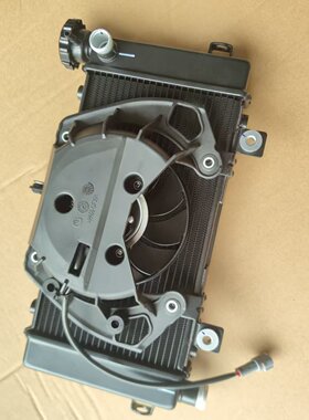 隆鑫VOGE无极500R525R 500DS 500AC CU水箱风扇水冷散热器冷却器