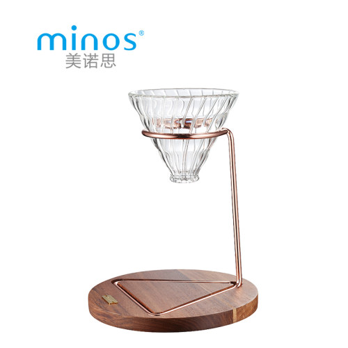 美诺思手冲咖啡支架V型玻璃滤杯