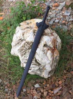 木剑兵杨过玄铁重剑武器影视周边武器工艺品摆件东阳木雕
