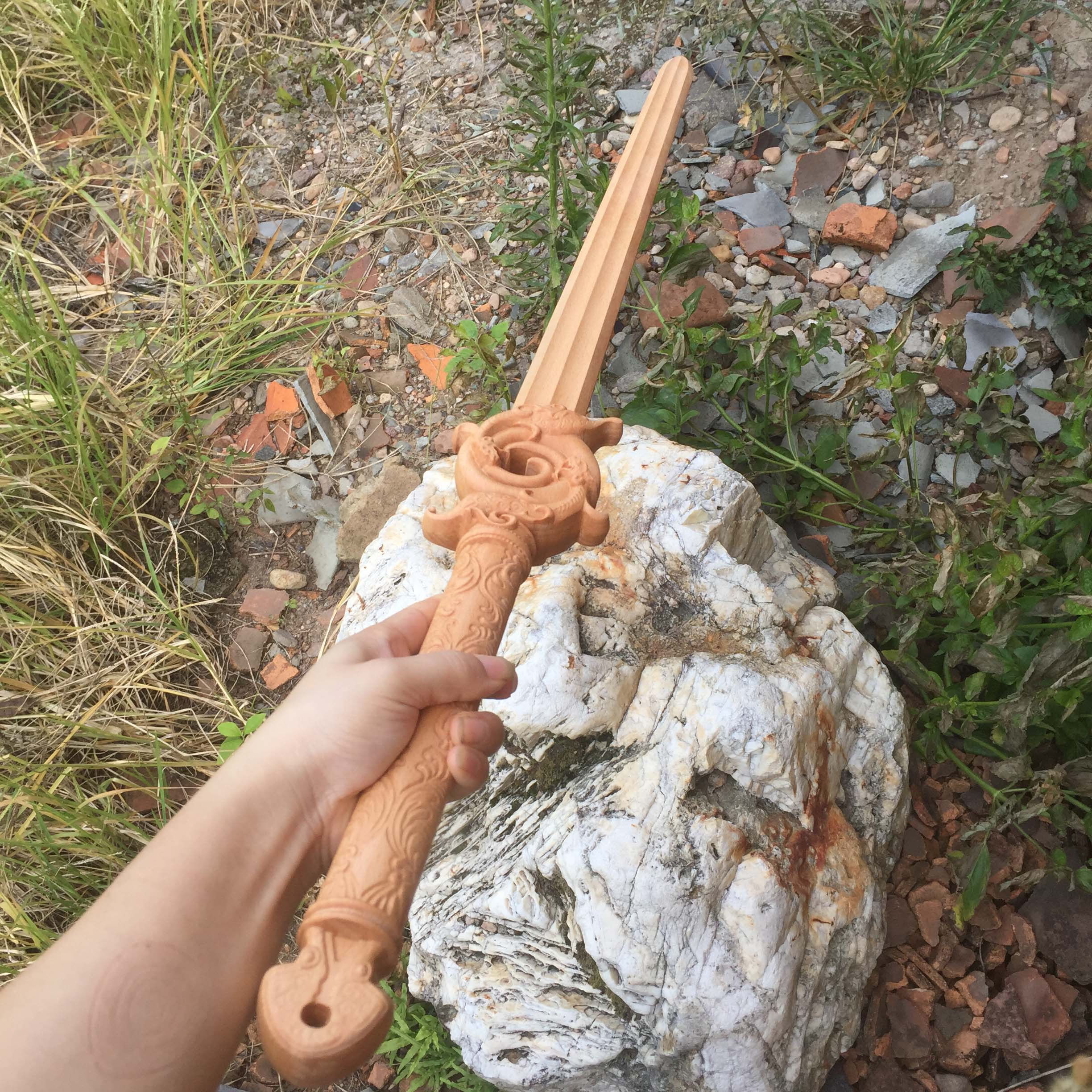 木剑赴山海成毅长歌剑浣花剑雕刻1比1电视武器COS道具一体手工还