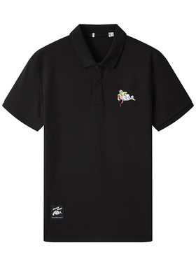 夏季男式短袖翻领polo腾云驾雾