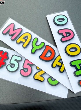 五月天周边歌迷0AOA MAYDAY 5526汽车尾部字母定制3D立体装饰车贴