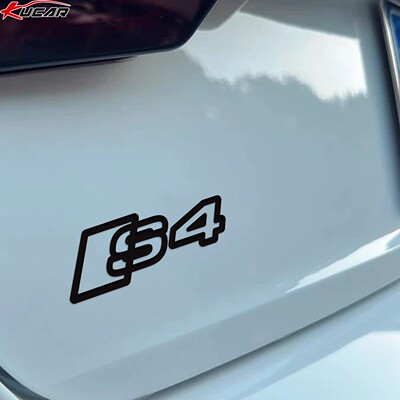 奥迪S4尾标3D四驱轻量化立体车贴