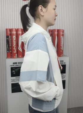李宁特价拼接轻薄外套女生学生