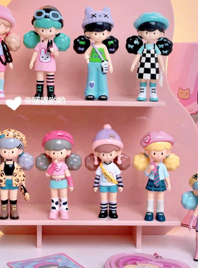 现货molinta爆米花妹妹绯闻俱乐部系列盲盒520情人节莓好一天吊卡