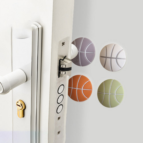 免打孔加厚卡通风静音篮球门吸